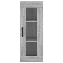 Berkfield Highboard Grey Sonoma 34.5X34X180 Cm Engineered Wood - thumbnail 8