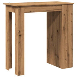Berkfield Bar Table With Storage Rack Artisan Oak 102X50X103.5 Cm - thumbnail 6