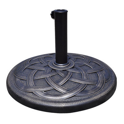 Costway Patio Outdoor Umbrella Stand Classic Round Parasol Stand Holder - image 1