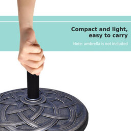 Costway Patio Outdoor Umbrella Stand Classic Round Parasol Stand Holder - thumbnail 8