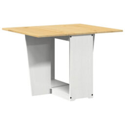 Walplus Butterfly Dining Table Foldable Corona White Solid Wood Pine - thumbnail 6