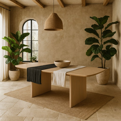 Wyld Haus Christo Dining Table, White-Pigmented Oak Veneer, 220 X 105 Cm - image 1