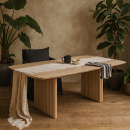 Wyld Haus Christo Dining Table, White-Pigmented Oak Veneer, 220 X 105 Cm - thumbnail 2