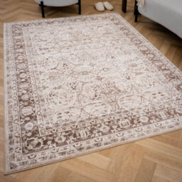 The Rugs Montana Brown And Beige Traditional Area Rug And Runner Soft Durable Easy Clean Living Room Bedroom 4070Bg - thumbnail 2