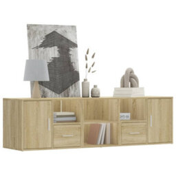 Berkfield Corner Cabinet Sonoma Oak 160X40X45 Cm Engineered Wood - thumbnail 1