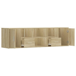 Berkfield Corner Cabinet Sonoma Oak 160X40X45 Cm Engineered Wood - thumbnail 8