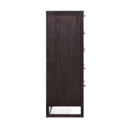 Teamson Home Hatteras Chest Of Drawers 5 Drawer Bedroom Dresser, Espresso - thumbnail 7