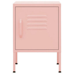 Berkfield Nightstands 2 Pcs Pink 35X35X51 Cm Steel - thumbnail 3