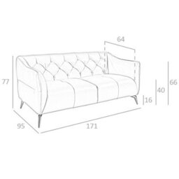 Angel Cerda Elegant Brown Leather Chester 2-Seater Sofa For Modern Living Rooms - thumbnail 7
