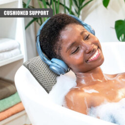 Geezy Bathtub Pillow Ergonomic Luxury Bath Cushion Quick Dry For Head Neck Support - thumbnail 6