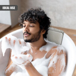 Geezy Bathtub Pillow Ergonomic Luxury Bath Cushion Quick Dry For Head Neck Support - thumbnail 4