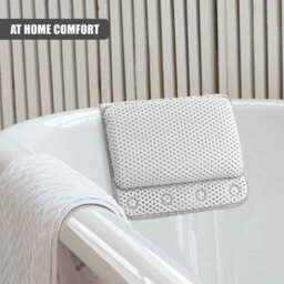 Geezy Bathtub Pillow Ergonomic Luxury Bath Cushion Quick Dry For Head Neck Support - thumbnail 8