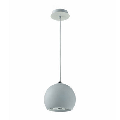 Luminosa Lighting Luminosa Modern Hanging Pendant White 1 Light  With White Shade, E27