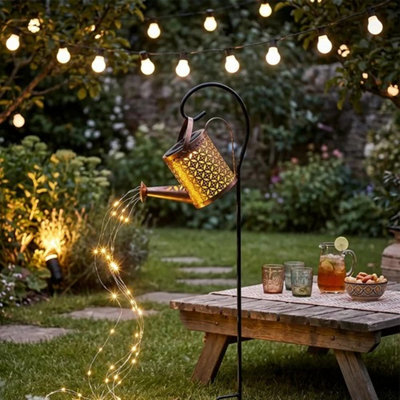 Solar Powered Watering Can Led String Garden Fairy Light - image 1