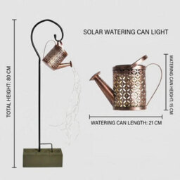 Solar Powered Watering Can Led String Garden Fairy Light - thumbnail 2