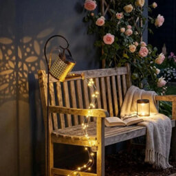 Solar Powered Watering Can Led String Garden Fairy Light - thumbnail 4