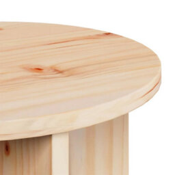 Berkfield Coffee Table 2 Pcs Natural Solid Pine Wood - thumbnail 7