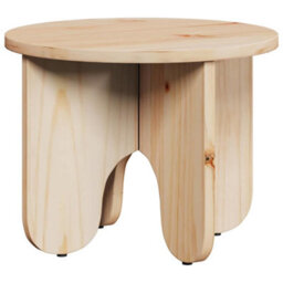 Berkfield Coffee Table 2 Pcs Natural Solid Pine Wood - thumbnail 6