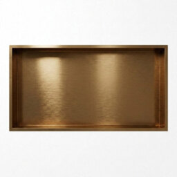 ARKO BATHROOM Arko Stainless Steel Shower Niche Wall Insert, Bathroom Shower Storage Shelf, Bronze