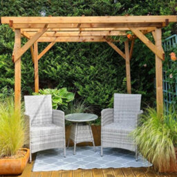 "Dunster House Wooden Pergola Garden Plants Frame Utopia 2M X 2M (6' 6"" X 6' 6"")" - thumbnail 8