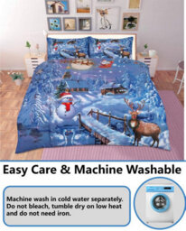 TheWhiteWater Limited Christmas Festive-Season Duvet Set 3D Print Polycotton Bedding Set - thumbnail 2
