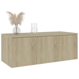 Berkfield Tv Cabinet Sonoma Oak 80X34X30 Cm Engineered Wood - thumbnail 3