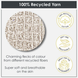 "Emma Barclay Honeycomb Throw Over Blanket 90"" X 100"" Ivory" - thumbnail 2