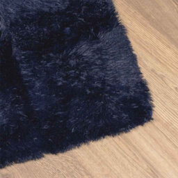 Vidaxl Shaggy Rug High Pile Navarra Navy 120X120 Cm Polyester - thumbnail 4