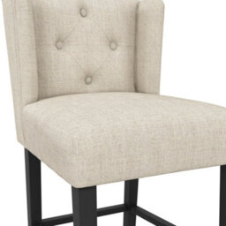 LPD Shay Stone Winged Counter Stool With Comfort Seat & Wood Legs Pack Of 1 - thumbnail 5