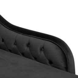 Beliani Left-Hand Chaise Longue Nimes Velvet Black - thumbnail 9