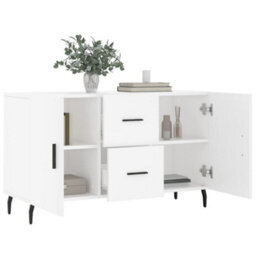 Berkfield Sideboard White 100X36X60 Cm Engineered Wood - thumbnail 4