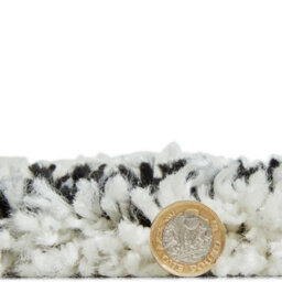 White Black Geometric Modern Shaggy Moroccan Easy To Clean Rug For Dining Room Rug-120Cm X 170Cm - thumbnail 3