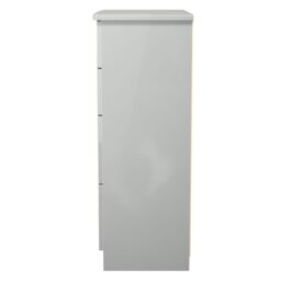 Rovigo Ready Assembled Gloss Dusk Grey 4 Drawer Chest (H)1074mm (W)765mm (D)415mm - thumbnail 6
