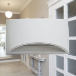 First Choice Lighting Set Of 2 Marmo - White G9 Plaster Wall Lights - thumbnail 7