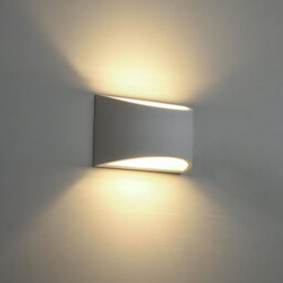 First Choice Lighting Set Of 2 Marmo - White G9 Plaster Wall Lights - thumbnail 8