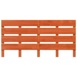 Berkfield Headboard Wax Brown 140 Cm Solid Wood Pine - thumbnail 4