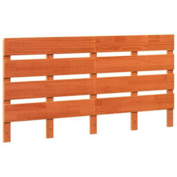 Berkfield Headboard Wax Brown 140 Cm Solid Wood Pine - thumbnail 2