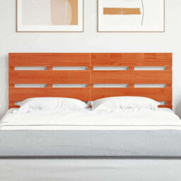 Berkfield Headboard Wax Brown 140 Cm Solid Wood Pine - thumbnail 1