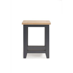 Julian Bowen Bordeaux Side Table - Dark Grey And Oak - thumbnail 4
