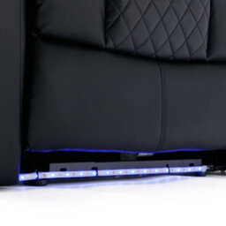 More4Homes Broadway 4 Seater Electric Recliner Cinema Sofa Usb Charging Led Base (Black) - thumbnail 4