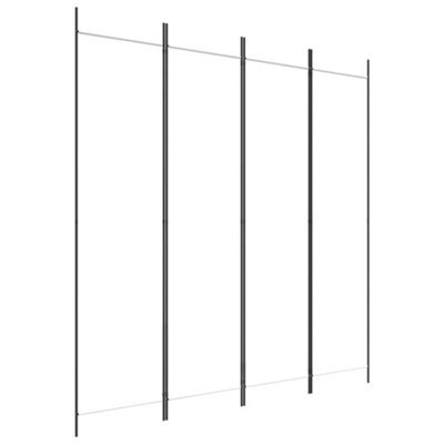 Vidaxl 4-Panel Room Divider White 200X200 Cm Fabric Room Dividers - image 1