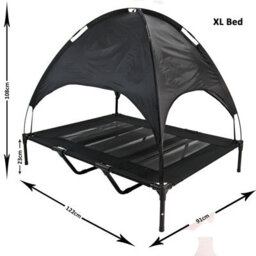 Actiaspet X Large Elevated Dog Bed Pet Raised Camping Cot Mesh With Canopy Cover - thumbnail 9