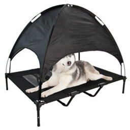 Actiaspet X Large Elevated Dog Bed Pet Raised Camping Cot Mesh With Canopy Cover - thumbnail 1