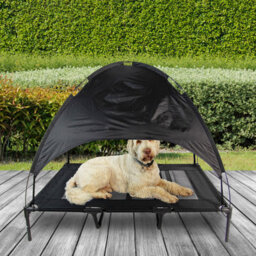 Actiaspet X Large Elevated Dog Bed Pet Raised Camping Cot Mesh With Canopy Cover - thumbnail 4
