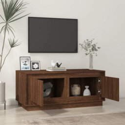 Berkfield Coffee Table Brown Oak 102X50X44 Cm Engineered Wood - thumbnail 3