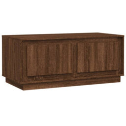 Berkfield Coffee Table Brown Oak 102X50X44 Cm Engineered Wood - thumbnail 2