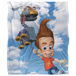 Jimmy Neutron Silky Helicopter Supersoft Blanket Multicoloured (One Size) - thumbnail 1