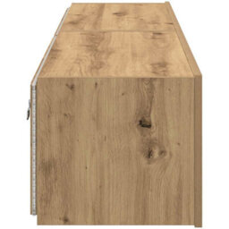 Berkfield Tv Wall Cabinets With Led Lights 2 Pcs Artisan Oak 80X35X31 Cm - thumbnail 8