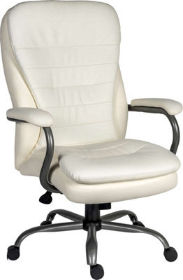 Teknik Goliath Heavy Duty Executive Chair White Suitable For 27 Stone User Weight - image 1