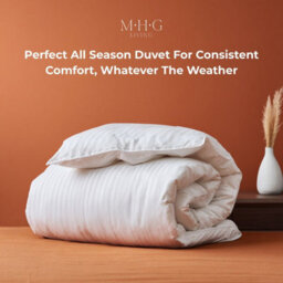MHG Living 10.5 Tog All Season Duvet - Hypoallergenic Stripe Microfibre, Soft, Breathable & Machine Washable - Double - thumbnail 5